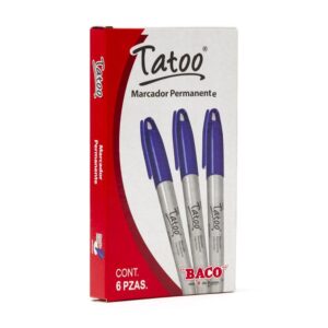 MR16 Marcador permanente punto fino BACO MORADO C/12