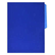 PH0088 Folder BITONO CARTA AZUL MARINO C/25