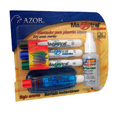 8350-k Marcador para pizarron MAGISTRAL ESTUCHE DE MARCADORES CON BORRADOR Y LÍQUIDO LIMPIADOR