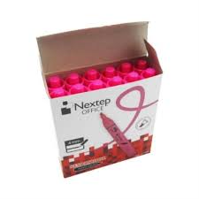 NE-079R Resaltador NEXTEP punta cincel 4 mm COLOR ROSA C/12