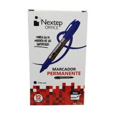 NE-072 Marcador permanente NEXTEP punto fino AZUL C/12