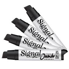 43000NE Marcador permanente SIGNAL jumbo c/12 NEGRO