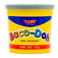 PL031 Masa moldeable BACO-DOH bote 120 grs. gris
