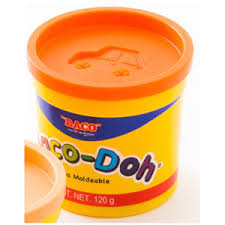 PL024 Masa moldeable BACO-DOH bote 120 grs. naranja
