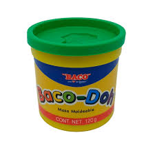 PL034 Masa moldeable BACO-DOH bote 120 grs. verde oscuro