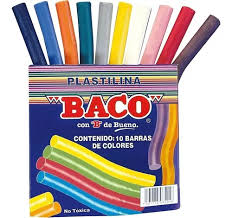 PL001 Plastilina BACO cajita c/10 barritas