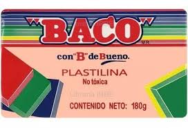 PL002 Plastilina BACO marqueta 180 grs. PIEL