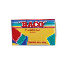 PL003 Plastilina BACO marqueta 180 grs. AMARILLO