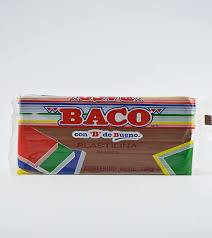 PL010 Plastilina BACO marqueta 180 grs. CAFE