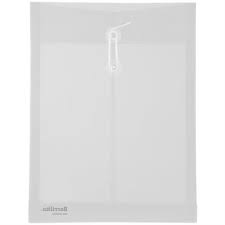 SBC Sobre plástico vert. con hilo BARRILITO TAMAÑO CARTA PQTE. C/12 TRANSPARENTE