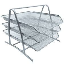 NE-162P Charola organizadora NEXTEP de malla CHAROLA METÁLICA 3 NIVELES TAMAÑO OFICIO