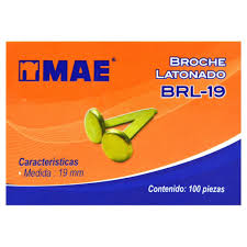 BRL-19 Broche latonado 19 mm
