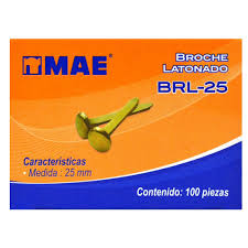 BRL-25 Broche latonado 25 mm