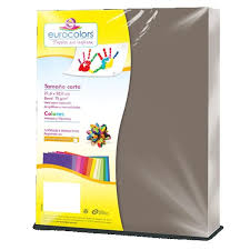 EC0099 Papel cortado de colores carta c/100 hjs GRIS