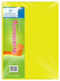 EF0031 Cartulina fluorescente 47.5 x 66 cms AMARILLO C/10 HOJAS