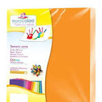 EC0097 Papel cortado neon carta c/100 hjs PAPAYA NEON