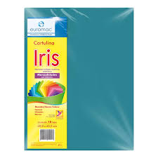 EI0038 Cartulina iris 50 x 65 cms c/10 hjs AZUL TURQUESA