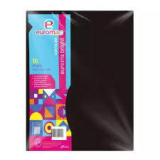 EI0042 Cartulina iris 50 x 65 cms c/10 hjs NEGRO