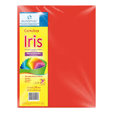 EI0043 Cartulina iris 50 x 65 cms c/10 hjs ROJO