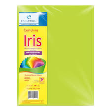 EI0047 Cartulina iris 50 x 65 cms c/10 hjs VERDE LIMON