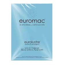 EL010 Papel lustre 50 x 70 cms c/24 hjs AZUL PASTEL