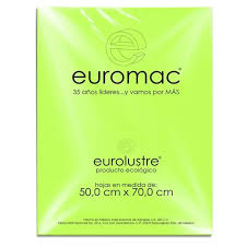 EL049 Papel lustre 50 x 70 cms c/24 hjs VERDE NILO